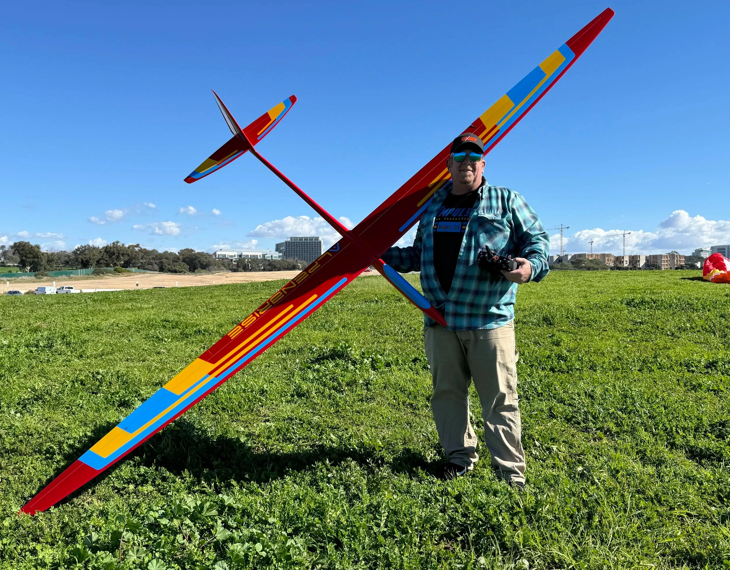 Red Jensen at Torrey Pines Gliderport with the Red Devil Alpenbrise